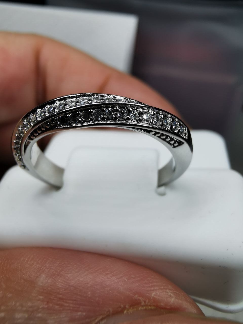 Anelli: Bague argent avec diamants de moissanite certifiés GRA – Nuovo e nell'imballaggio originale da Reconvilier venduto da Tsma67 8