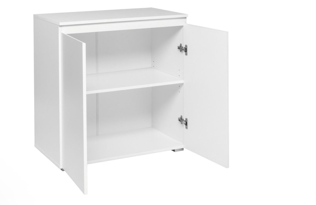 Commodes: Weiss Kommode mit 2 Türen neu – Neuf avec emballage d'origine à Zufikon par pastis1954 1