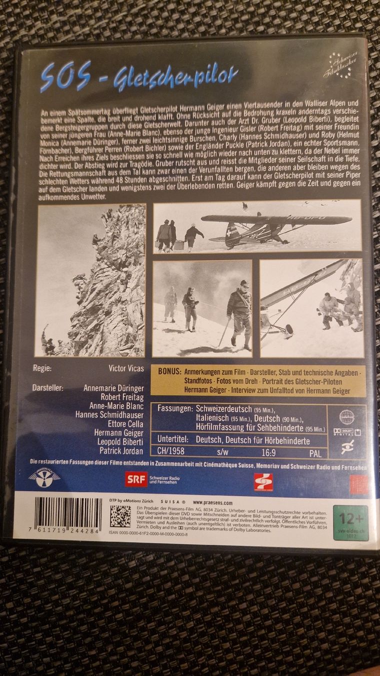 Alle DVDs: SOS GLETSCHERPILOT Schweizer Film  – Gebraucht aus Niederhasli von rehauge01 1