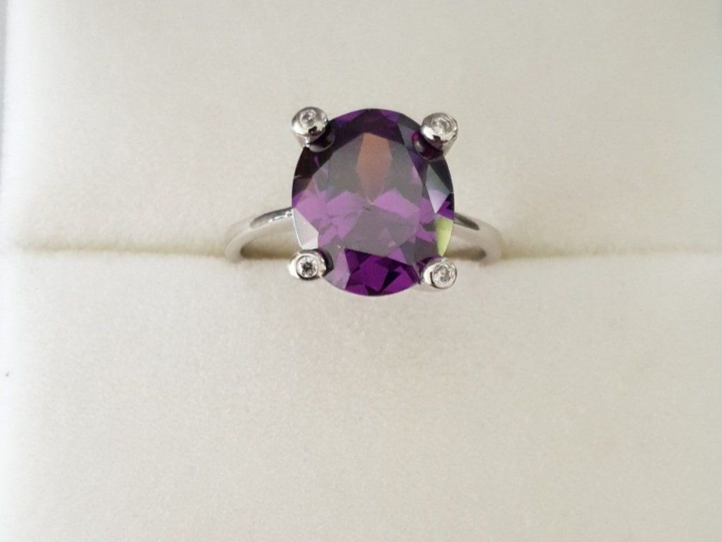 Ringe: Zeitloser Silber 925 Amethyst Ring - Neu – Neu und originalverpackt aus Uetikon am See von Coralreef 5