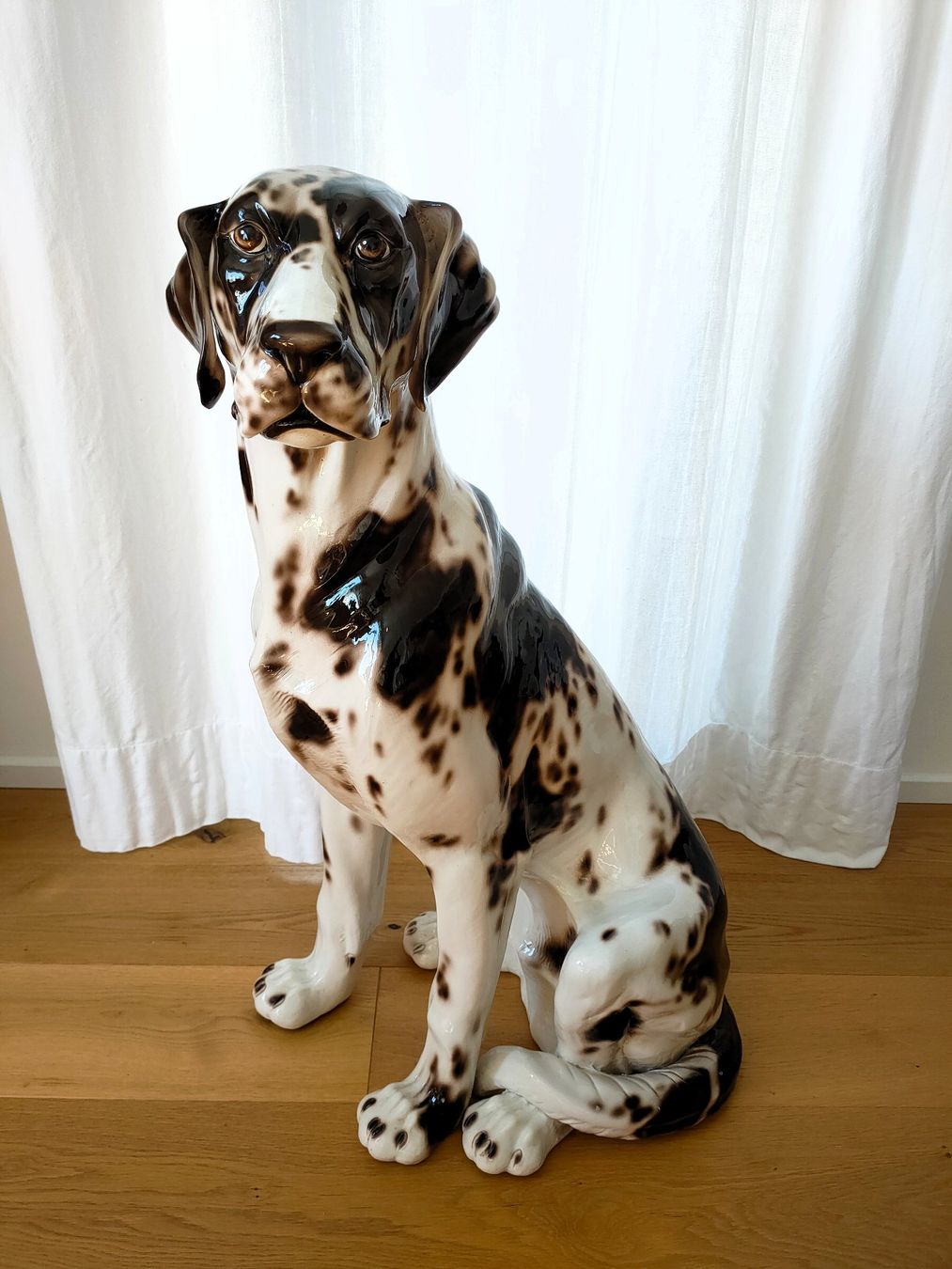 Sculture & Statue: Dalmatiner-Hund aus Keramik – Usato da Langendorf venduto da O.Esseiva