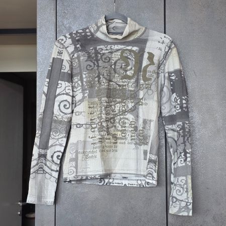 🐸 NILE STEHKRAGEN PULLOVER L ALTE SCHRIFTEN ROLLKRAGEN
