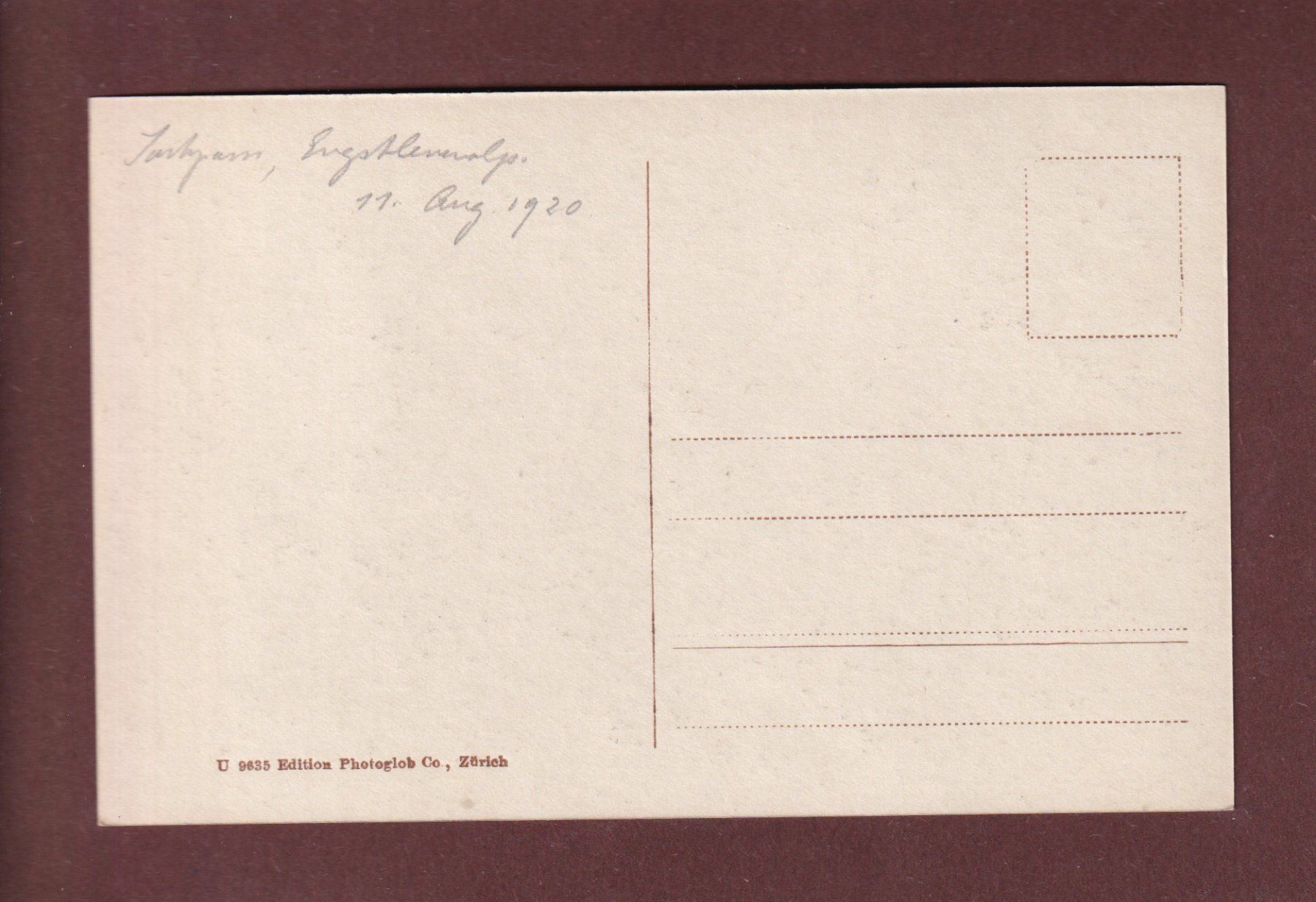 Ansichtskarten: ENGSTLENSEE - Titlis - 1920 – Gebraucht aus Pully von nicecards-shop 1