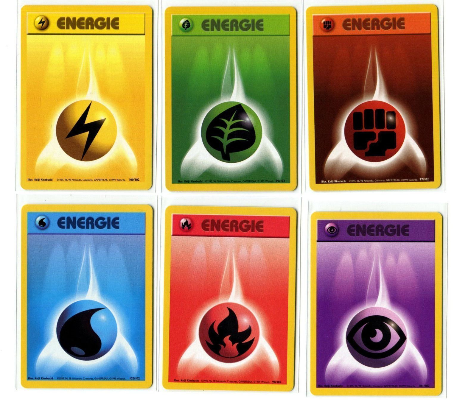 Pokémon Carte collezionabili: 6 Basis Set Energie Karten Deutsch – Nuovo (secondo la descrizione) da Dornach venduto da Deco89