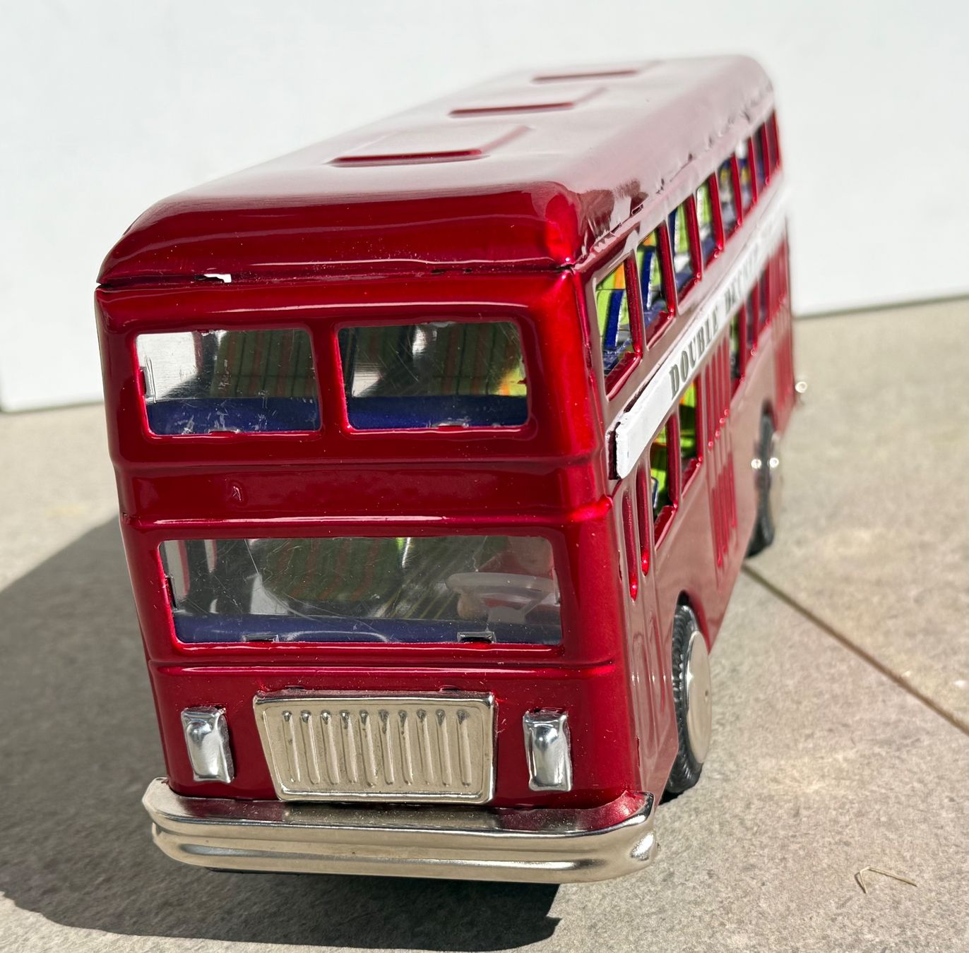 Modellini d'auto: Double Decker Bus en tôle lithographiée MF 185 – Usato da Denges venduto da peumens 7