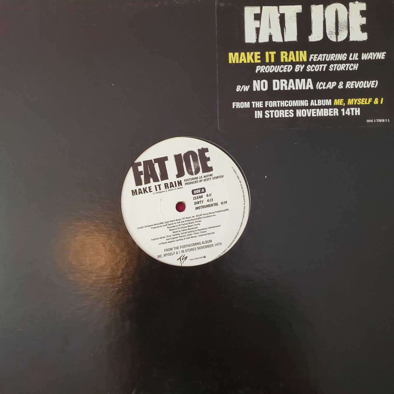 Schallplatten: FAT JOE No Drama+Make it rain ft Lil Wayne prod Scott Storch – Gebraucht aus Zürich von BornInQueensland 1