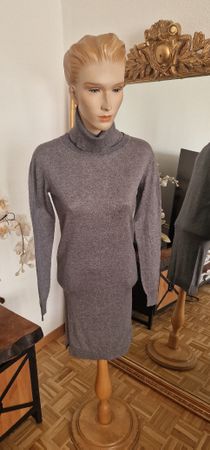 Patrizia Pepe, Damen Kleid, Grau, Gr.1, XS, Seide & Kaschmir