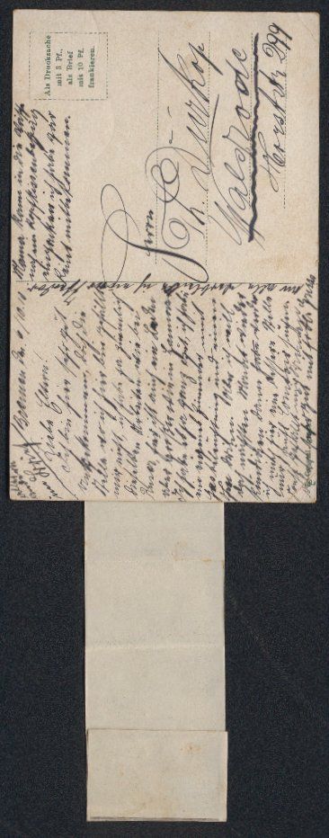 Cartoline postali: Leporello-AK Bremen, Briefträger mit An – Usato da Berlin venduto da bartko-reher 1