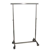 Klappbarer Kleiderständer, Breite = 100 cm, verchromt, 100kg