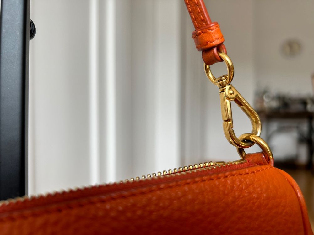 Pochette Papaya Fashion Avec Perles Argentées Scintillantes - Neuf Avec étiquettes
