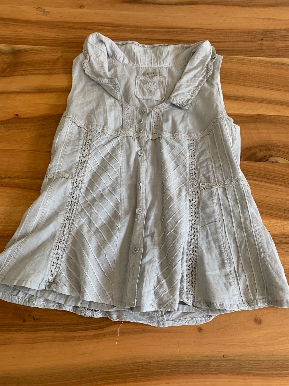 Nile Top: NILE herziges  Sommertop / Blusenshirt Gr. S – Usato da Meiringen venduto da Sheyene