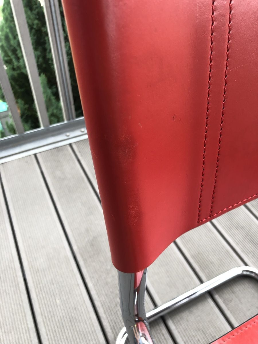 Sedie: Mobilia Italia Leder Freischwinger Rot – Usato da Fribourg venduto da ann_l9b7 4