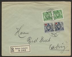 Brief Liechtenstein 1926 Eschen Vaduz Katalog Katalog 47.-