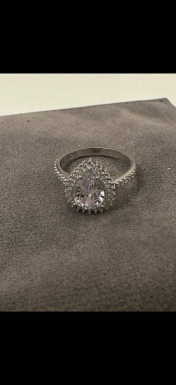 Anelli: 925 Silberring mit Zirkon – Usato da Bellach venduto da RuJewelry 3