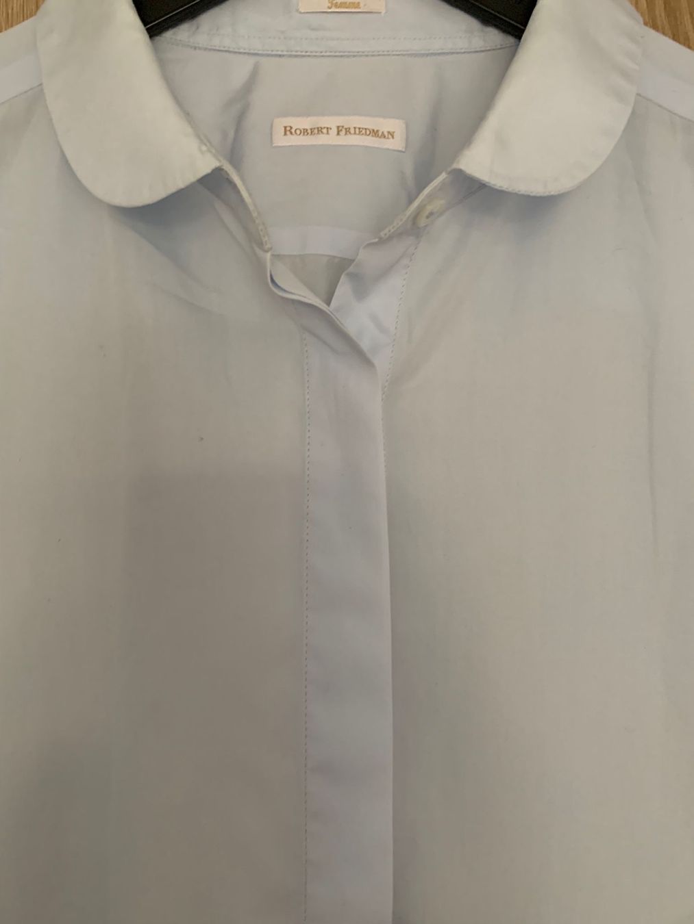 Robert Friedman Camicette: Robert Friedman Hemd Bluse hellblau Gr XXL - 46 – Usato da Nussbaumen AG venduto da brigitebardot 4