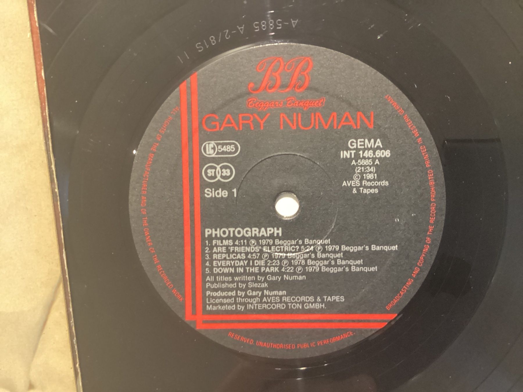 Dischi in vinile: Gary Numan LP - Photograph – Usato da Gutenswil venduto da Hamzian 2