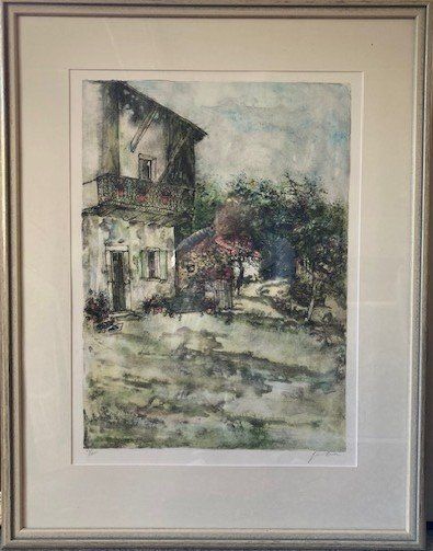 Arts picturaux & lithographies: Gantner Bernard. Landschaft mit Haus – D'occasion à Frauenfeld par picowalo