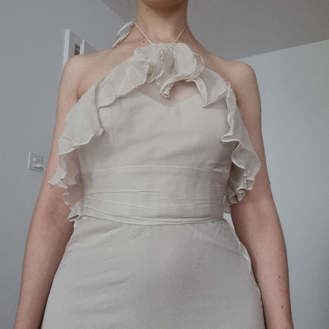 Kleider: Robe longue Amsale en soie – Neu (gemäss Beschreibung) aus Basel von Ana_v 2