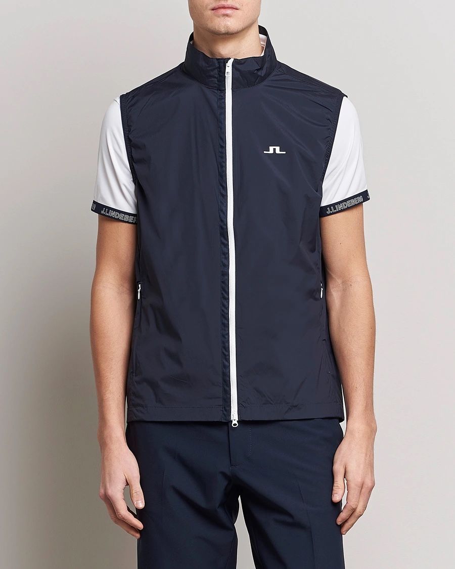 Lindeberg Giacche: J.LINDEBERG Ash Light Packable Vest Navy - Orginalpreis 150. – Nuovo e nell'imballaggio originale da Zürich venduto da luxuryoutlet1 1
