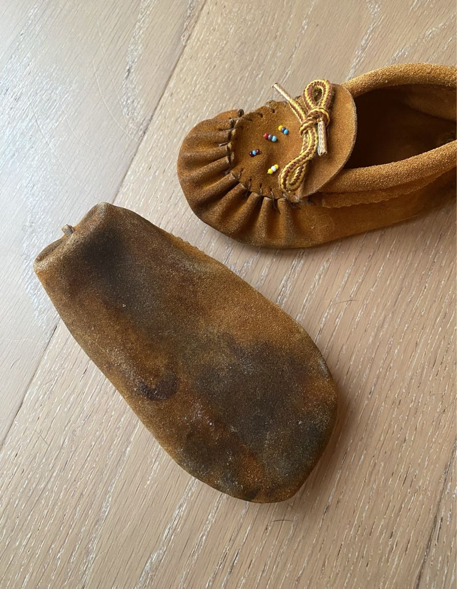Chaussures hommes: Süsse Leder Mokassins mit Perlen – D'occasion à Zürich par Freuerei 2