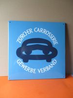 Emaille  Zürcher   Carrosserie     Emailschild