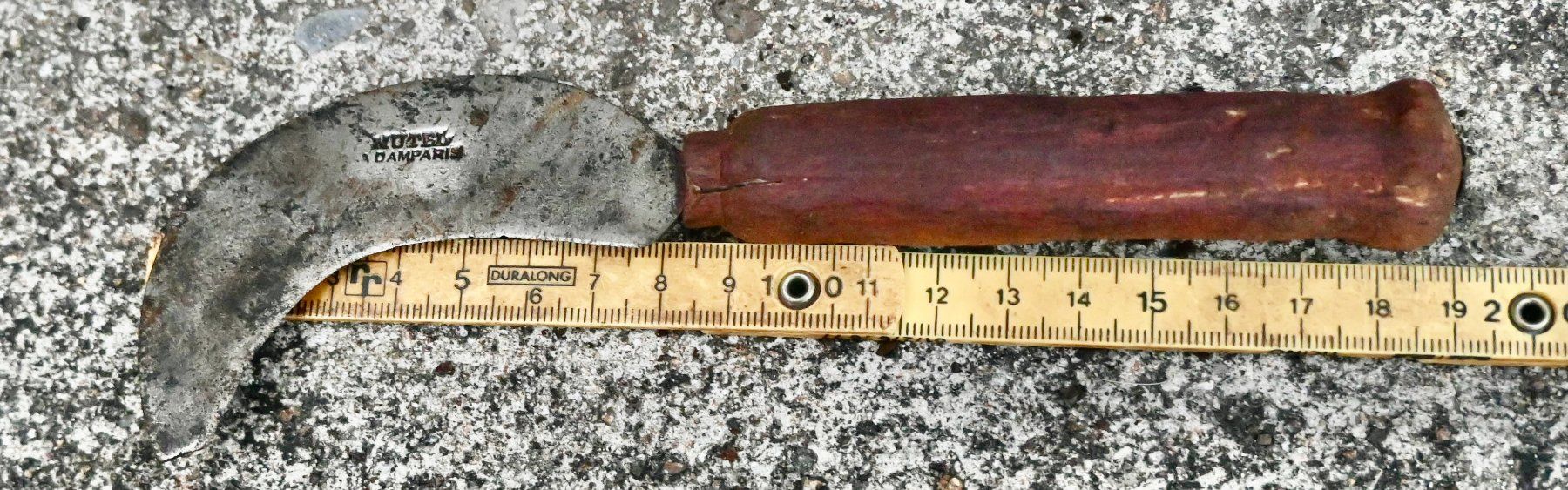 Tutti gli attrezzi: ANTIKE Handsichel Länge ca. 19cm - MUTEL À DAMPARIS – Usato da Pfaffhausen venduto da mono_rec 3