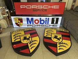 Superbe enseigne Porsche Mobil One 2m de long