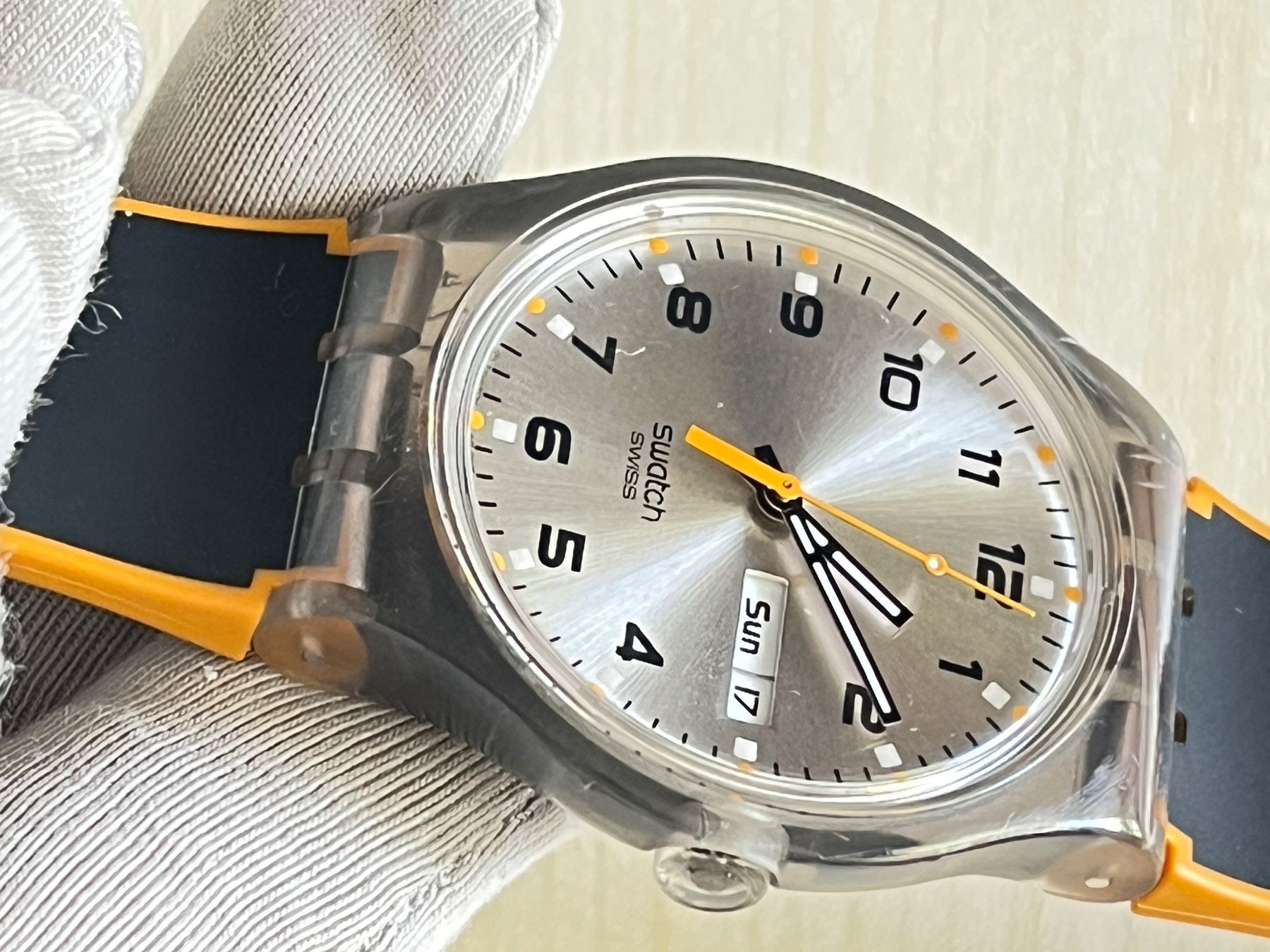 Swatch Orologi: Swatch Uhr Gent, Datum – Usato da Grenchen venduto da chththl 4