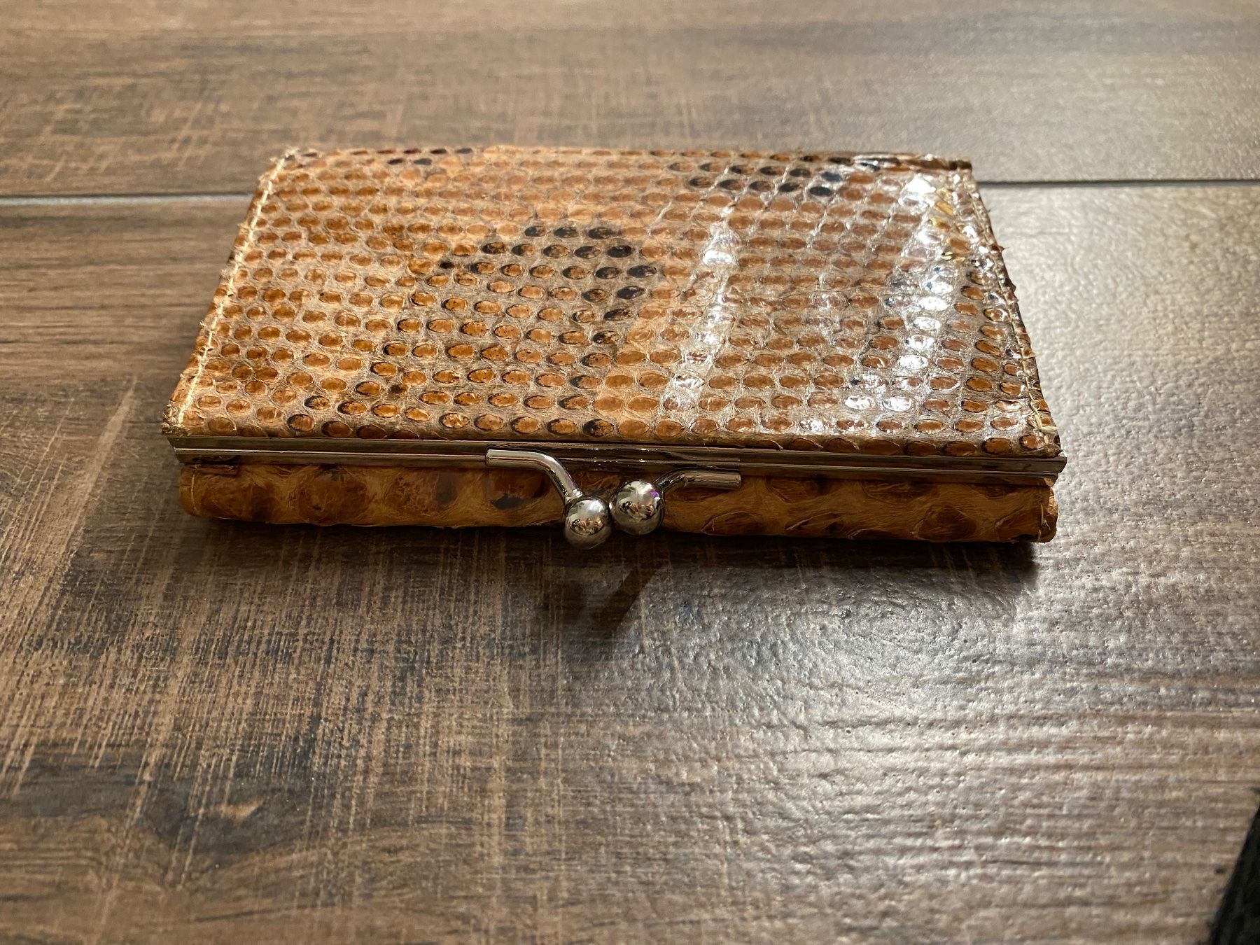 Brieftaschen: Portemonnaie Kroko-Style braun – Gebraucht aus Pratteln von a23_j2gs 2