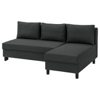 Schlafsofa mit Bettkasten, dunkelgrau, L-Form, top Zustand