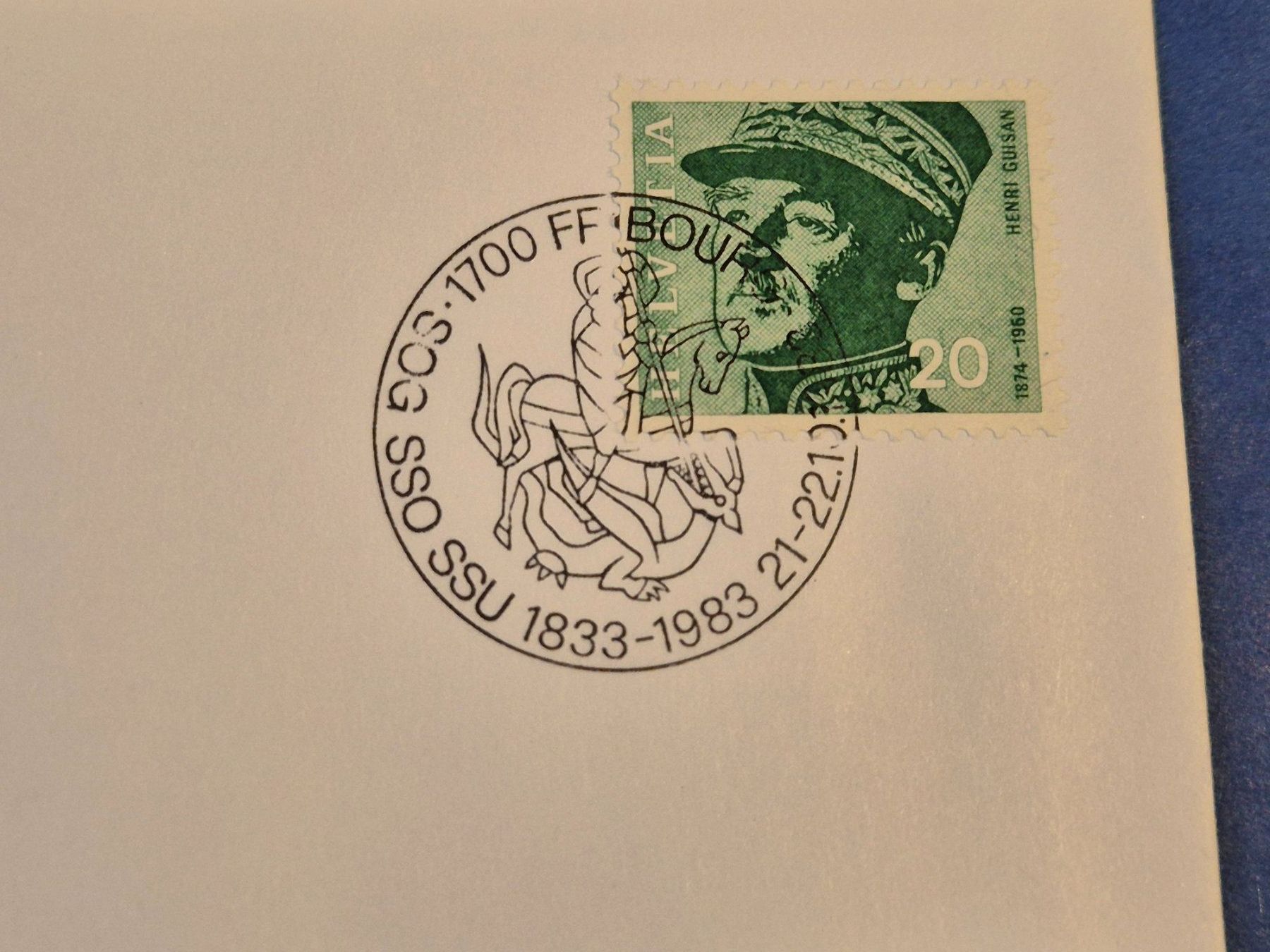 Tutti i francobolli: Ersttagsbrief Schweizerische Offiziersgesellschaft 1933-1983 – Nuovo (secondo la descrizione) da Seewen SZ venduto da SuperpumaDisplayTeam 2