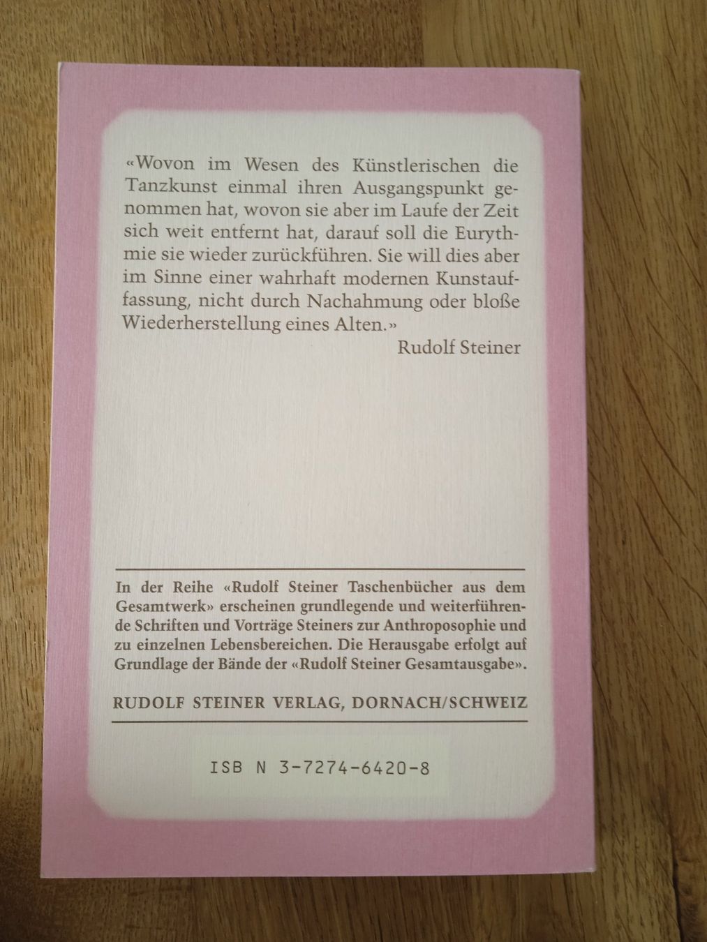 Bücher: Rudolf Steiner Eurythmie – Gebraucht aus Rothrist von MaSa82 1