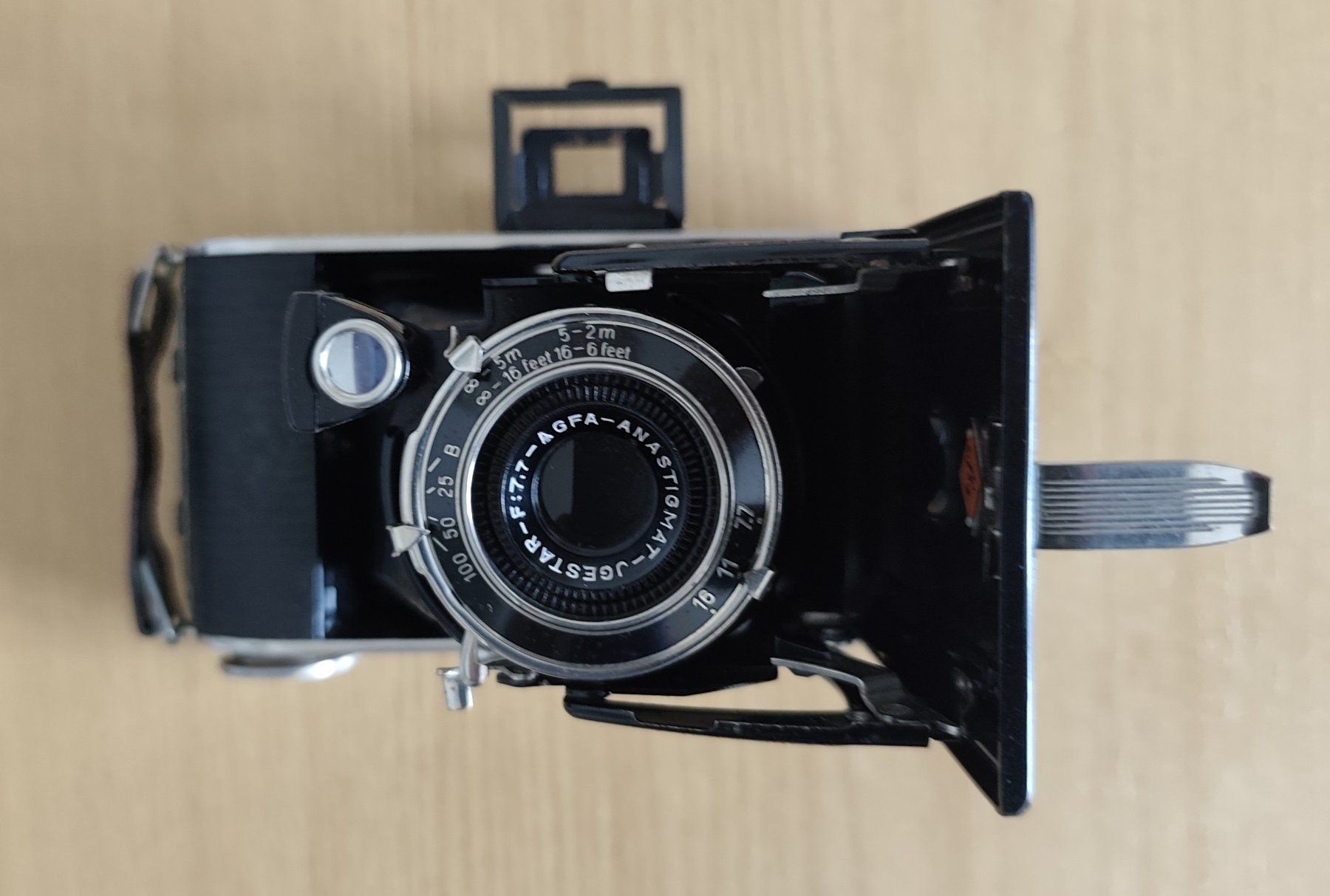 Agfa Fotocamera: Faltkamera Agfa Billy-Record Anastigmat Objektiv schwarz – Usato da Bettwil venduto da Tigria10 1
