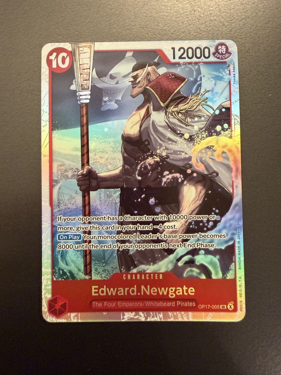 Bandai Carte collezionabili: One Piece Edward Newgate OP17-005 SR – Usato da Schöftland venduto da 160grams