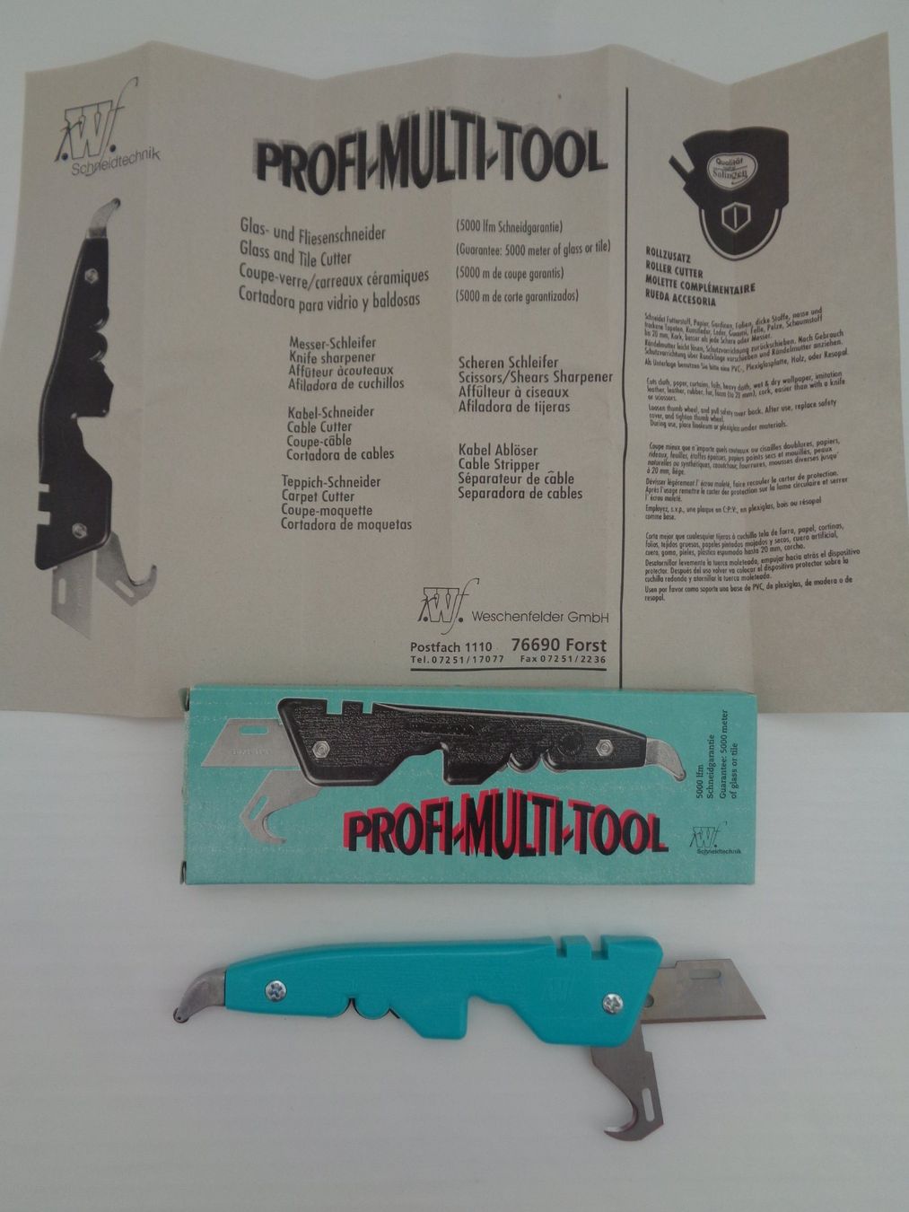 Tous les outils: Glas-u.Fliesenschneider Solinger Stahl - Profi-Multi-Tool – Neuf (Voir description) à Chur par omonia