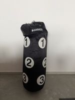 Boxsack HAMMER gebraucht mit Aufhängung und Zahlen 1-3
