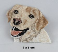 LABRADOR - Aufnäher - Aufbügler - Stickerei - 7x6cm