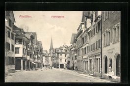 Altstätten, Marktgasse mit Geschäften