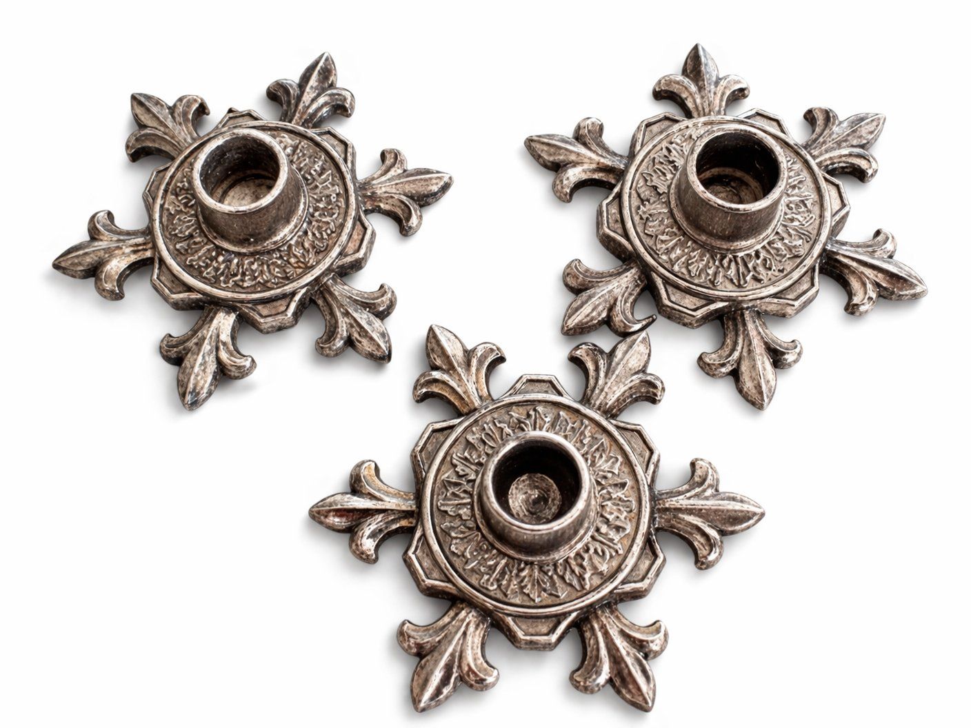 Bougeoirs: Kerzenhalter Set Silber Vintage – D'occasion à Fully par VaneaSelection 2
