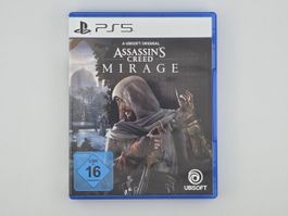 Assassins Creed Mirage PS5 Spiel mit Hülle - Top!