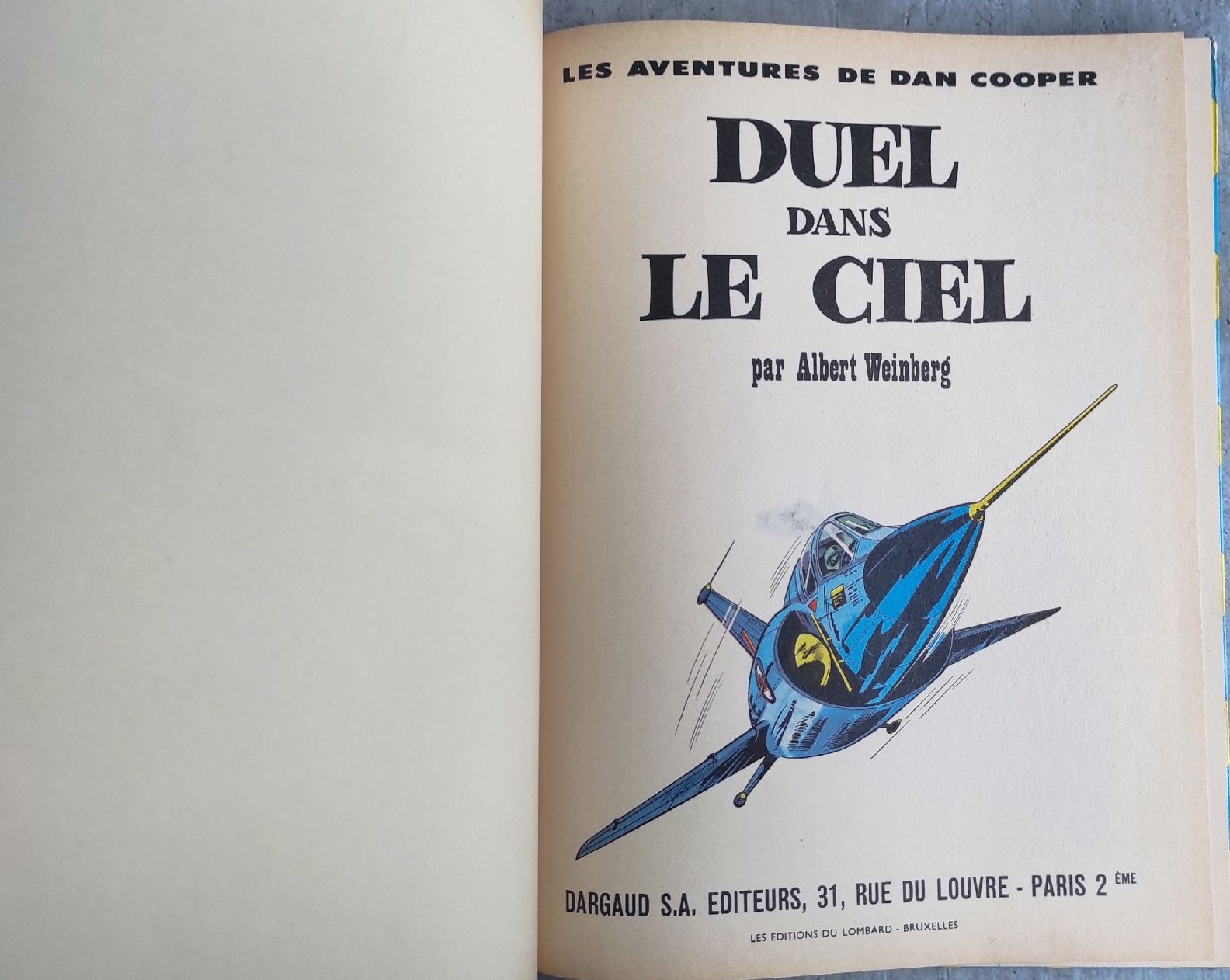 Comics: DAN COOPER 5. Duel dans le Ciel  EO Lombard ***1962*** – Gebraucht aus Biel/Bienne von pijama 3