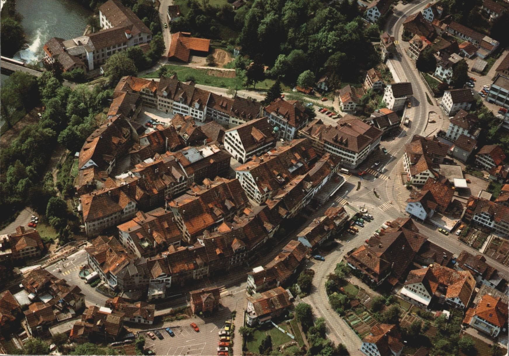Cartoline postali: Altes Luftbild Toggenburger Marktsstädtchen Lichtensteig – Nuovo (secondo la descrizione) da Oberkirch LU venduto da sa_kr