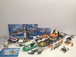 Lego City Coast Guard Spielwelt 3 Sets 60012 + 60014 + 4642