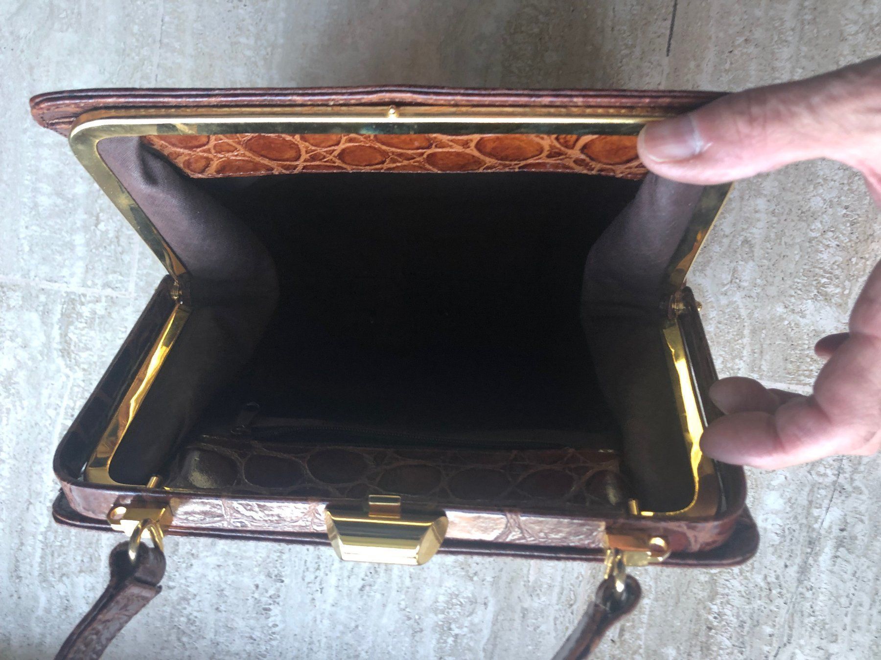 Sacs femmes: BORSETTA VINTAGE COCCODRILLO – D'occasion à Davesco-Soragno par kappas 3