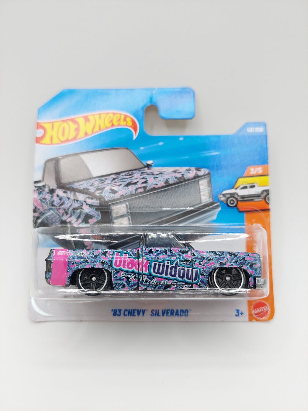Hot Wheels Modellini d'auto: Hot Wheels 83 Chevy Silverado Black Widow – Nuovo e nell'imballaggio originale da Rüti ZH venduto da S_Like