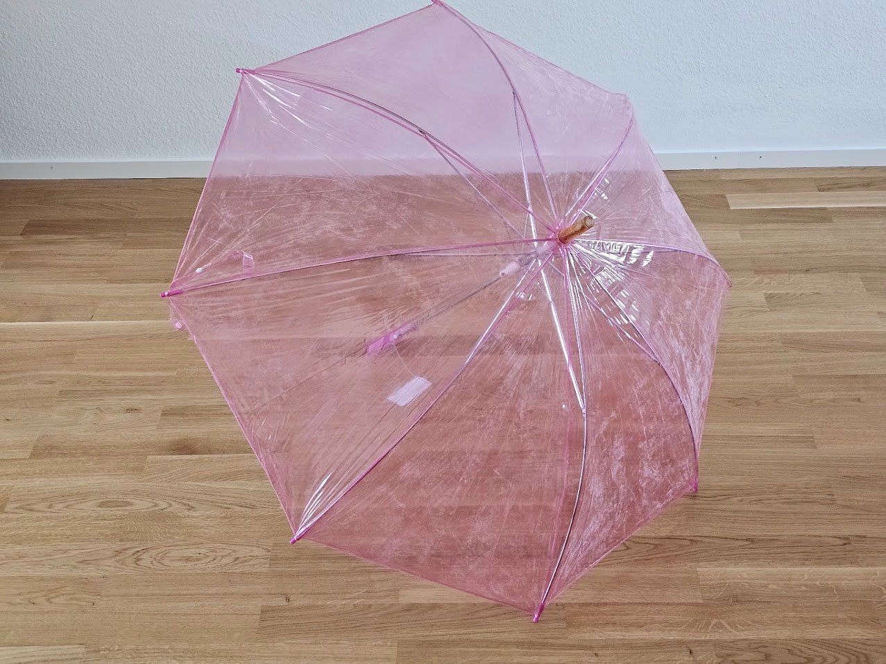 Regenschirme: Durchsichtige Regenschirme farbig Kunstoffgr. – Gebraucht aus Baden von rob_grh6 1