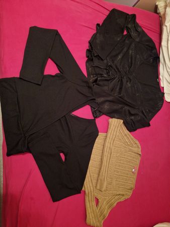 3er Set Damenoberteile, Herbst/Winter-Look, Grösse M