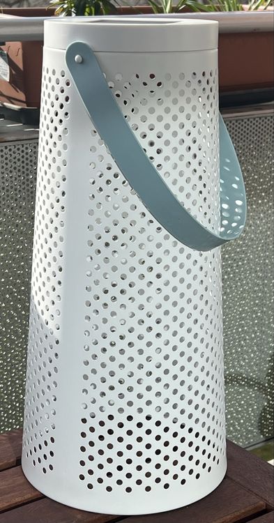 Laterne gross - solar - Ikea - weiss 1
