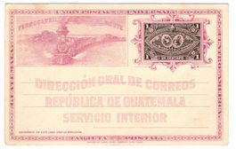 Guatemala - 1894 - 1 Centavo Ganzsachen-Umschlag ungebraucht