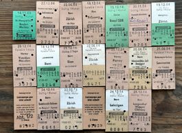 20 Top Billette, SBB, Tickets Edmondsche Kartonbillette